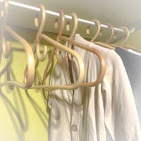 GreenWave - Wholesale Clothes Hangers - natural rattan handmade adult clothes hanger set of 31