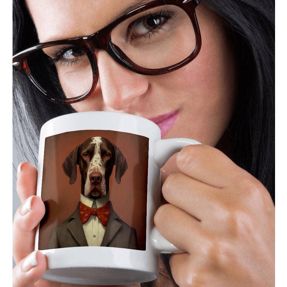 3dRose - Wholesale Coffee Mug - 3dRose, Traditional formal portrait of a German Shorthaired Pointer, Mug9