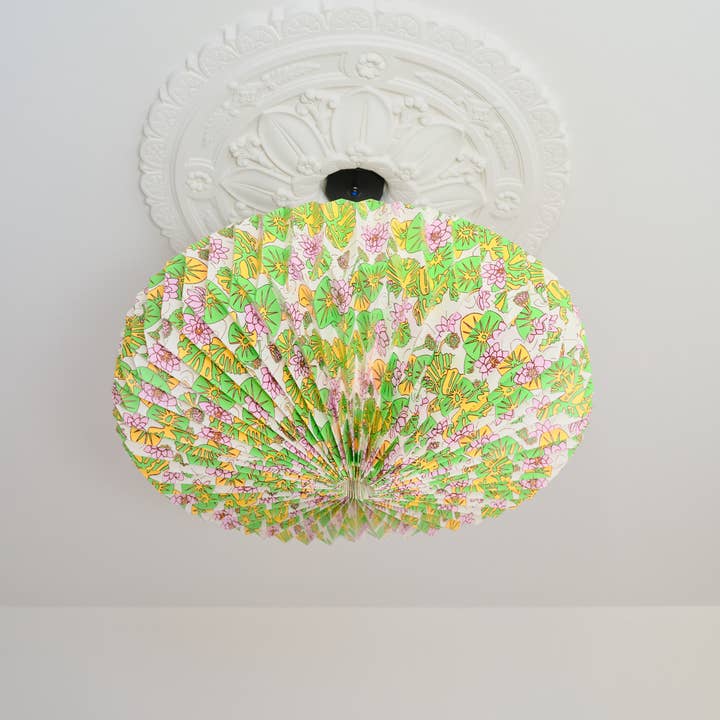 Origami Paper Lightshade Saucer 'Water Lilies' for wholesale by AARVEN