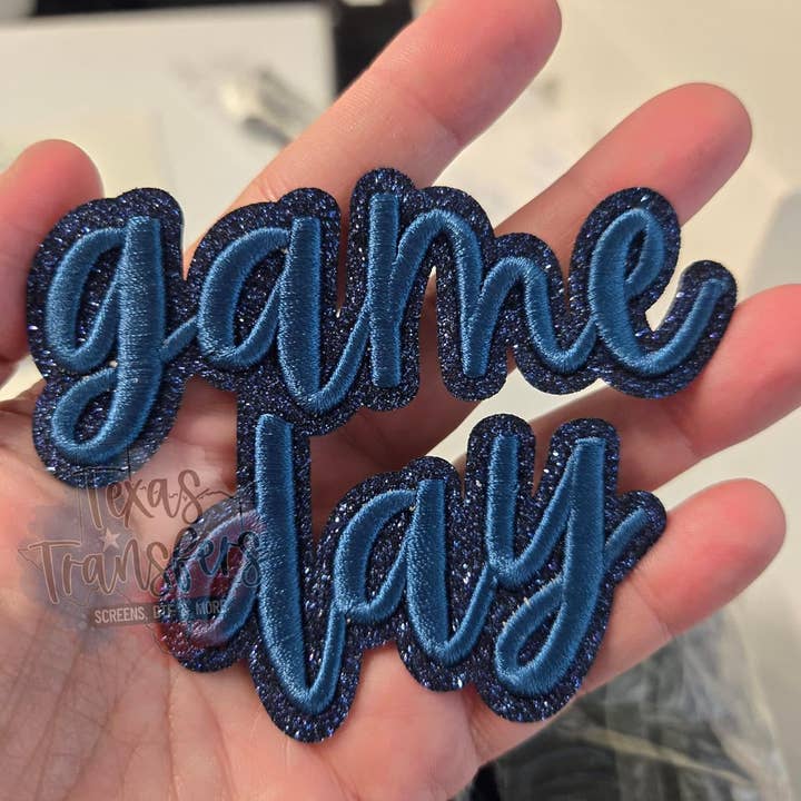 Texas Transfers - Wholesale Patch - Game Day (Navy) Iron-On PATCH