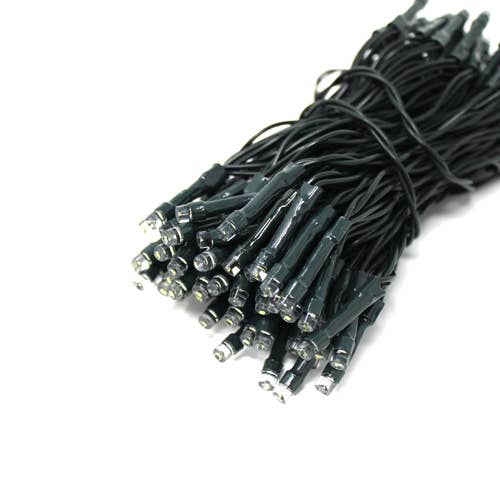 100 LED Green Cable Solar String Lights - White for wholesale on Faire2