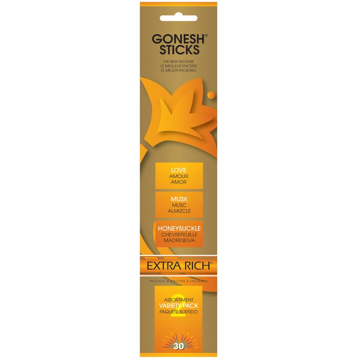 Incense Sticks: Gonesh Extra Rich Variety Pack for wholesale by Gonesh