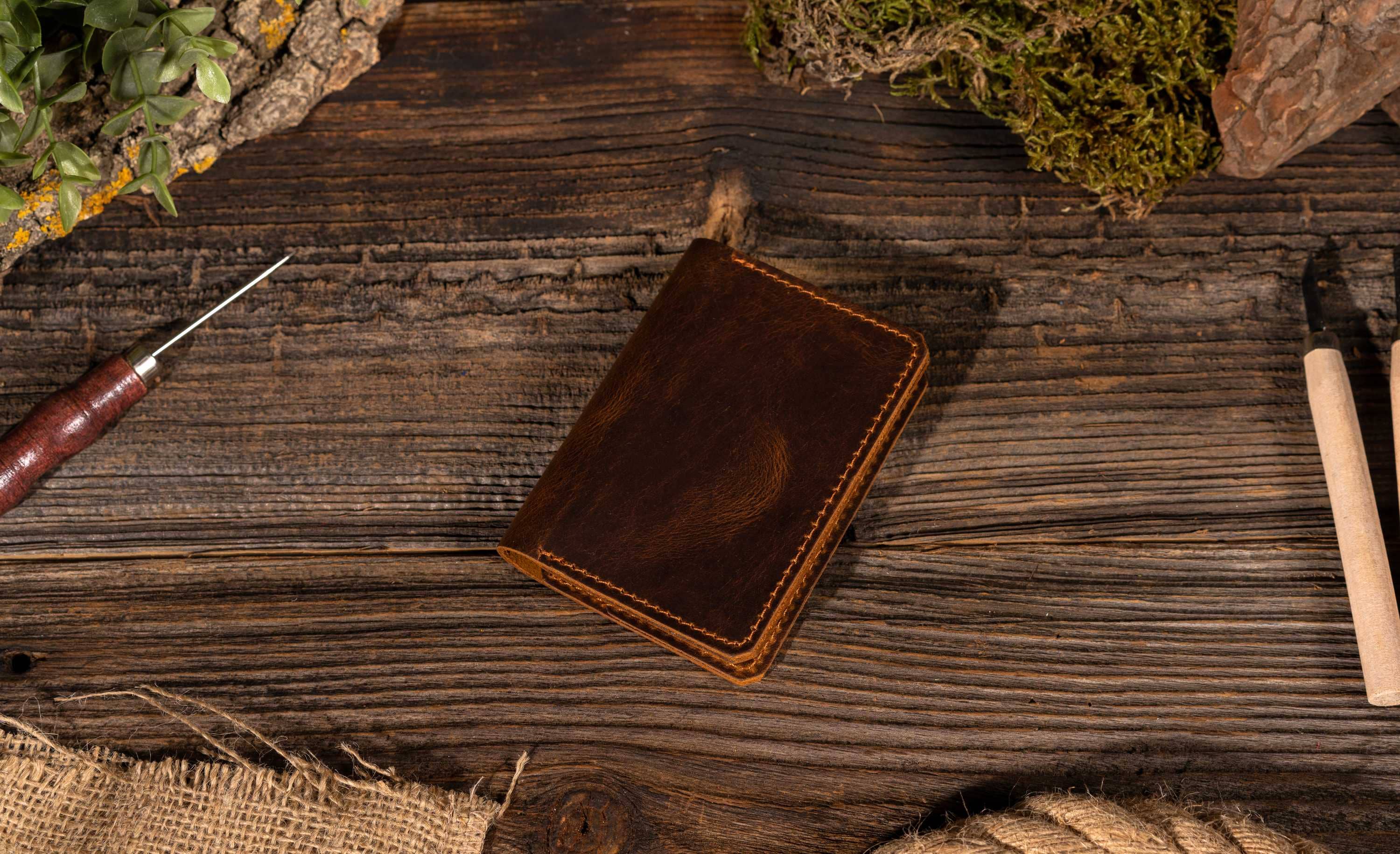 American Leather Goods - Wholesale Wallet - Men's - Genuine Leather Wallet, Handmade Wallet with ID Window1