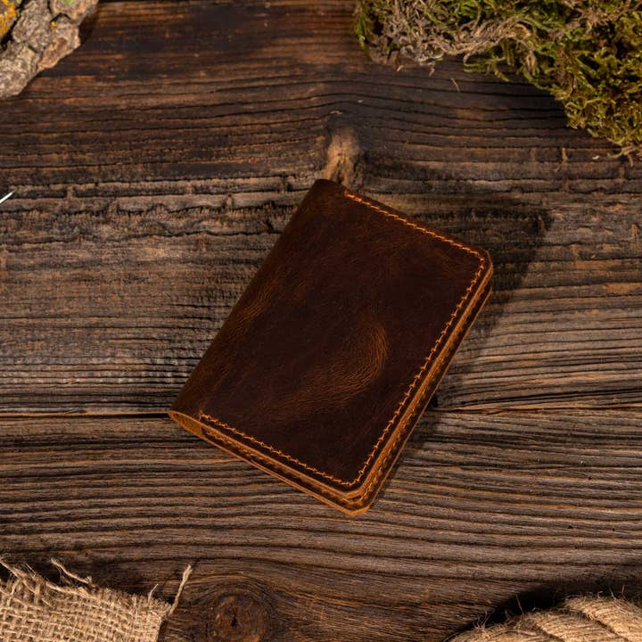 American Leather Goods - Wholesale Wallet - Men's - Genuine Leather Wallet, Handmade Wallet with ID Window1