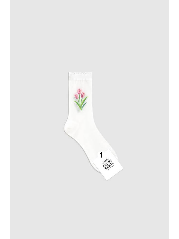 7DAYSSOCKS - Wholesale Socks - Women's - Women's Crew Mesh Romantic Day Socks0