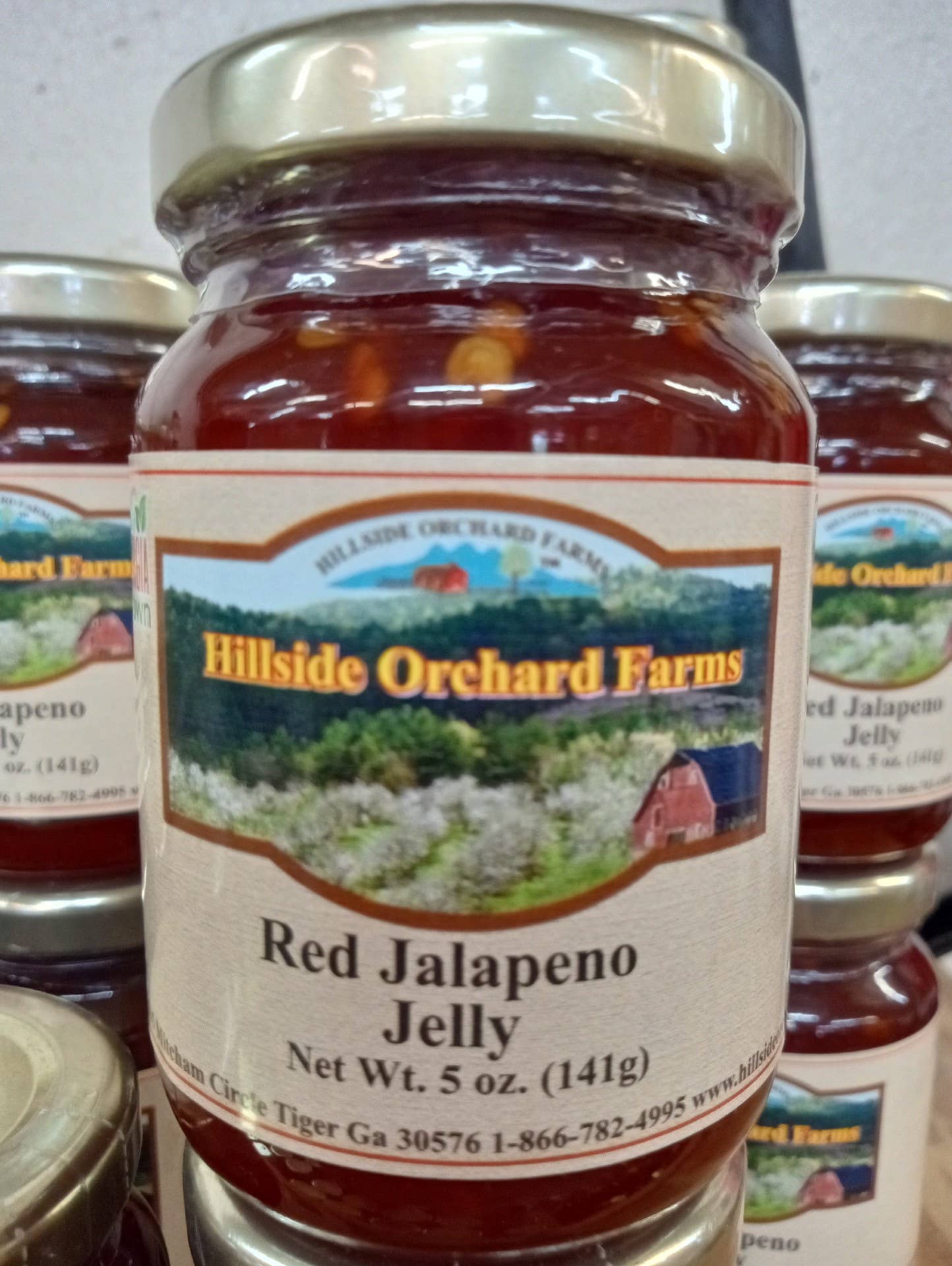 Hillside Orchard Farms - Wholesale Jam/Jelly - Red Jalapeno Jelly 5 oz0