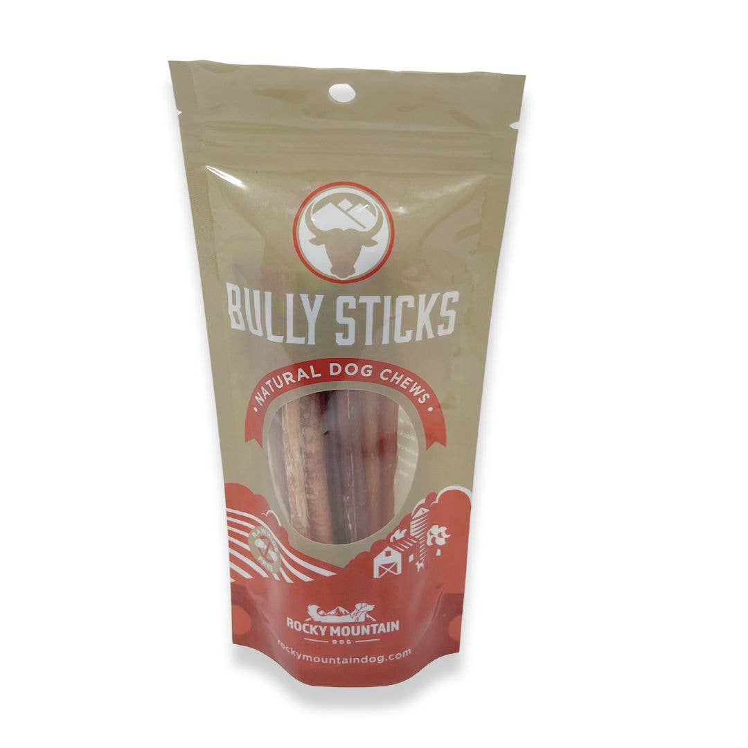 Rocky Mountain Dog - Wholesale Pet Treats - Dog - Six Inch Standard Bully Sticks (5 pack) (Case of 12)2