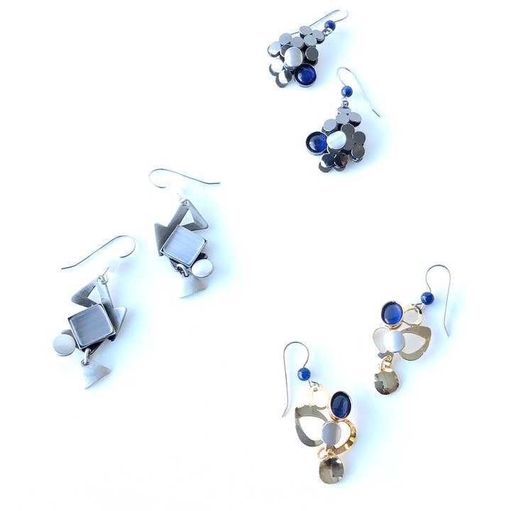 Christophe Poly / Crono Design - Vente Parures de bijoux - Prépack BOUCLES D'OREILLES (DY12P) - 18x Crochets d'Oreilles en Fil & Présentoir Offert49