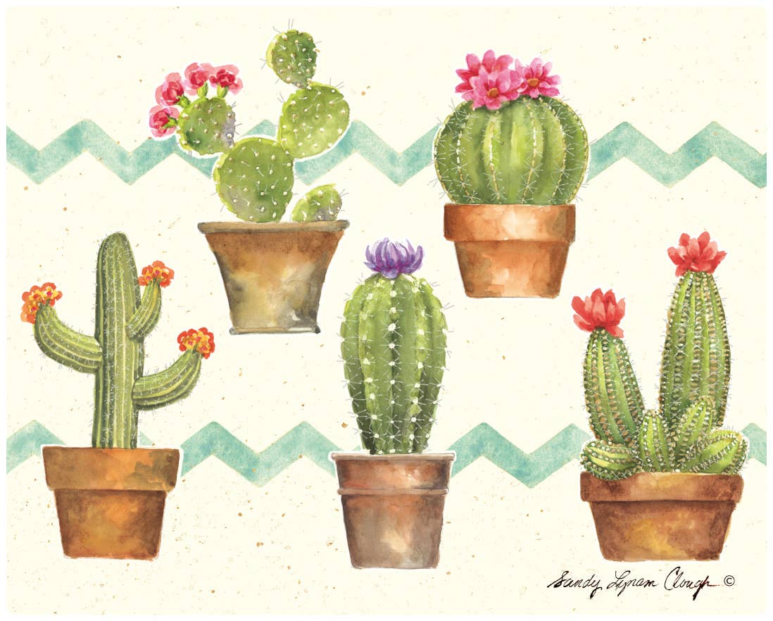 American Products Group, Inc - Wholesale Cutting Board - 12"x 15" Cactus Garden Magic Slice Gourmet Size0