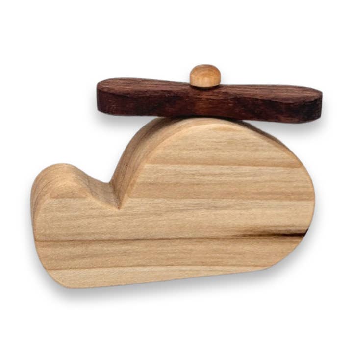 Mini Wooden Helicopter for wholesale by Farmhouse Friends