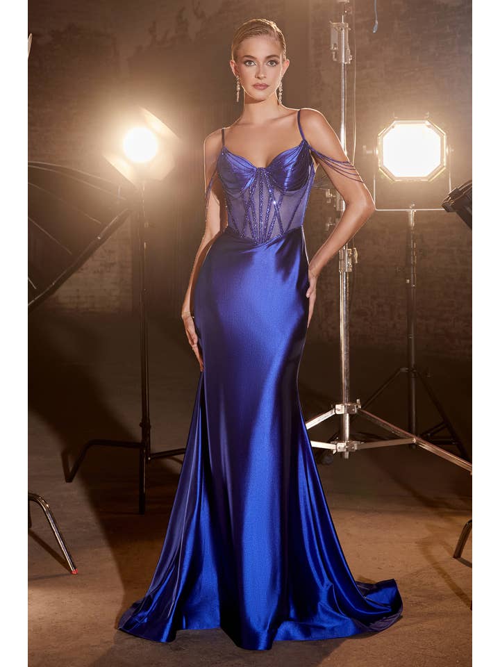 Ladivine by Cinderella Divine - Vendita all'ingrosso Abito da sera - Donna - ABITO ATTILLATO IN RASO1