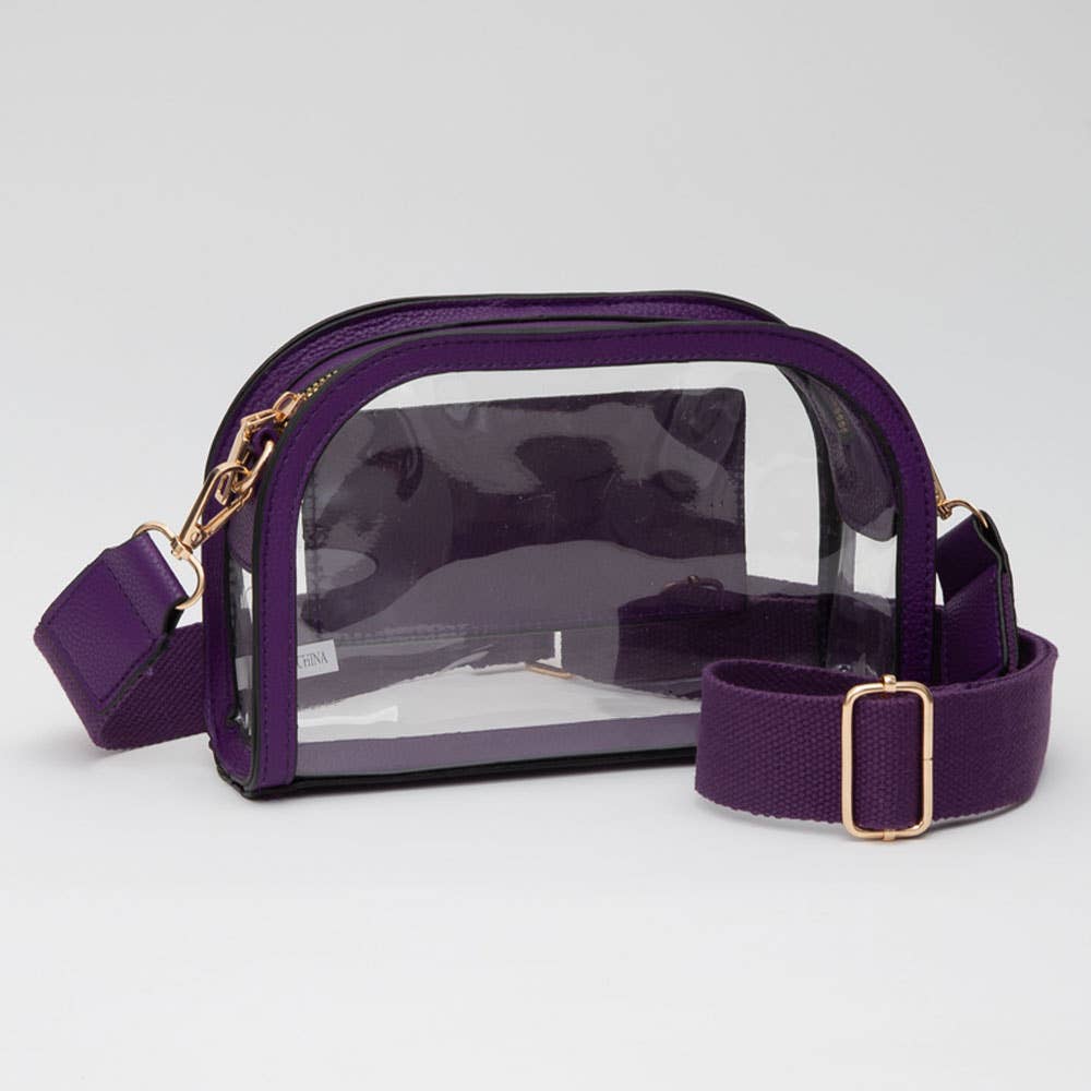 Sensibling Corp. - Wholesale Crossbody Bag - Women's - Faux Leather Transparent Crossbody Camera Bag5