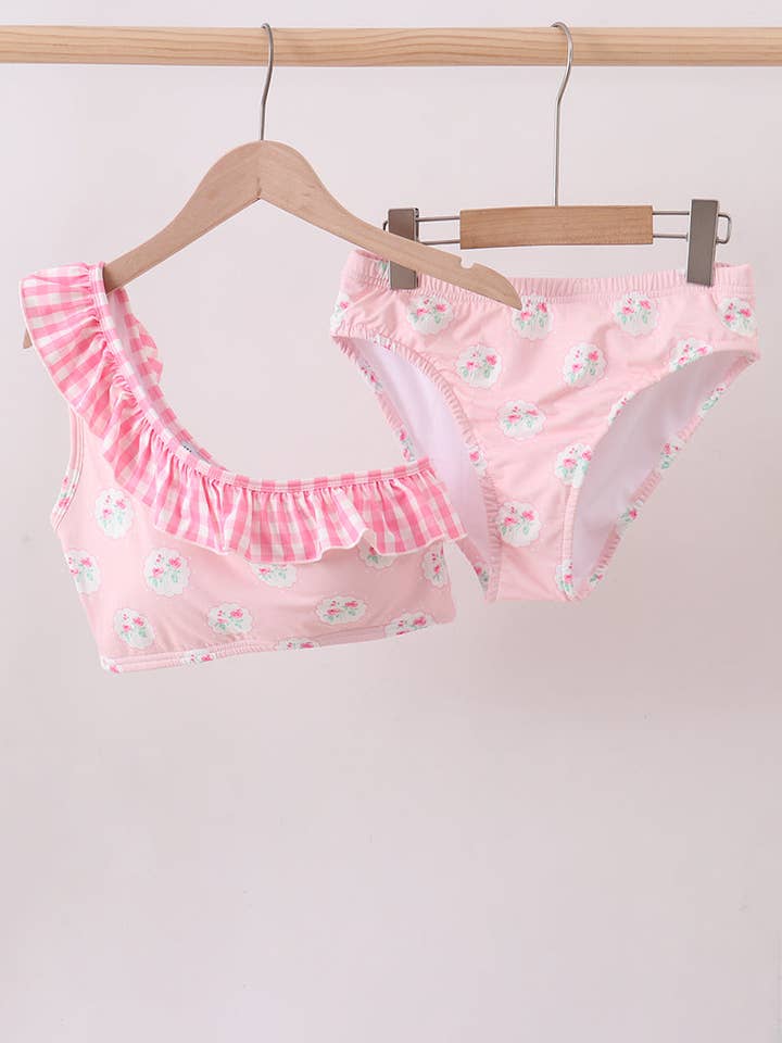 Rosa volang 2-delad baddräkt för kvinnor för wholesale av Aspen Rain Boutique