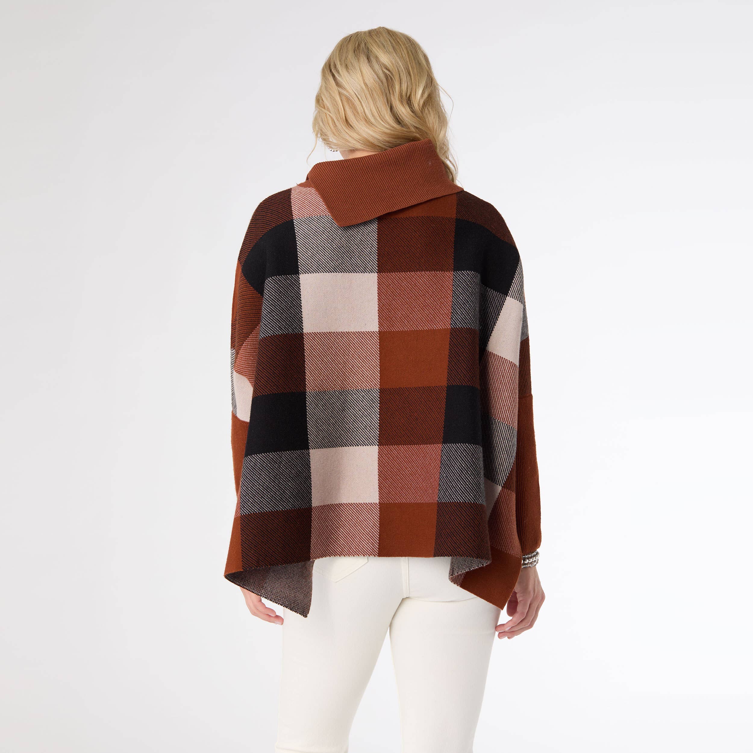 COCO + CARMEN - Wholesale Poncho - Women's - Loren Colorblock Poncho4