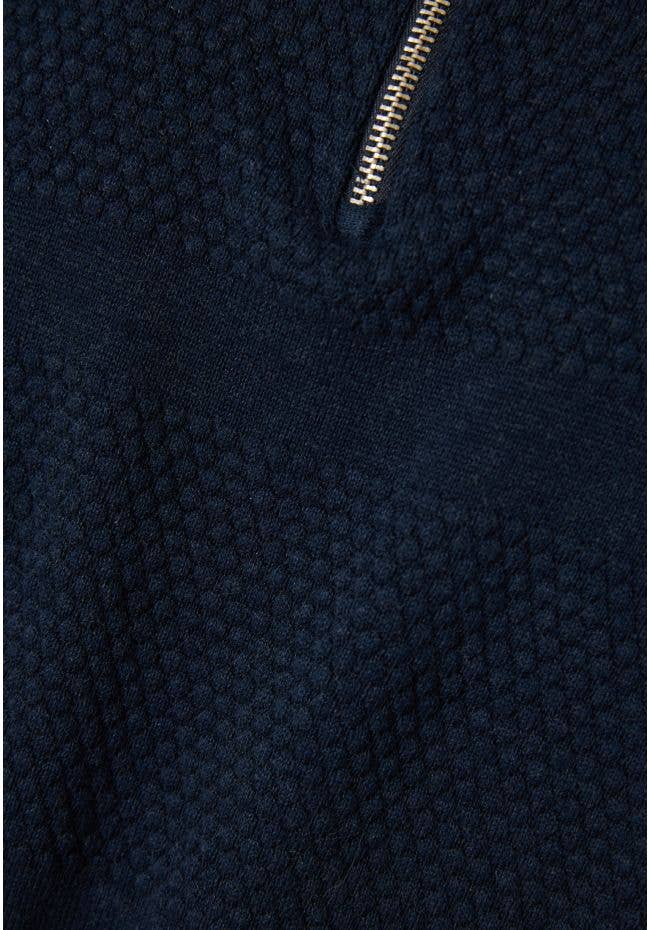 Funky Buddha - Vendita all'ingrosso Maglione tricot - Uomo - Pullover da uomo con mezza zip e motivo a cialda19