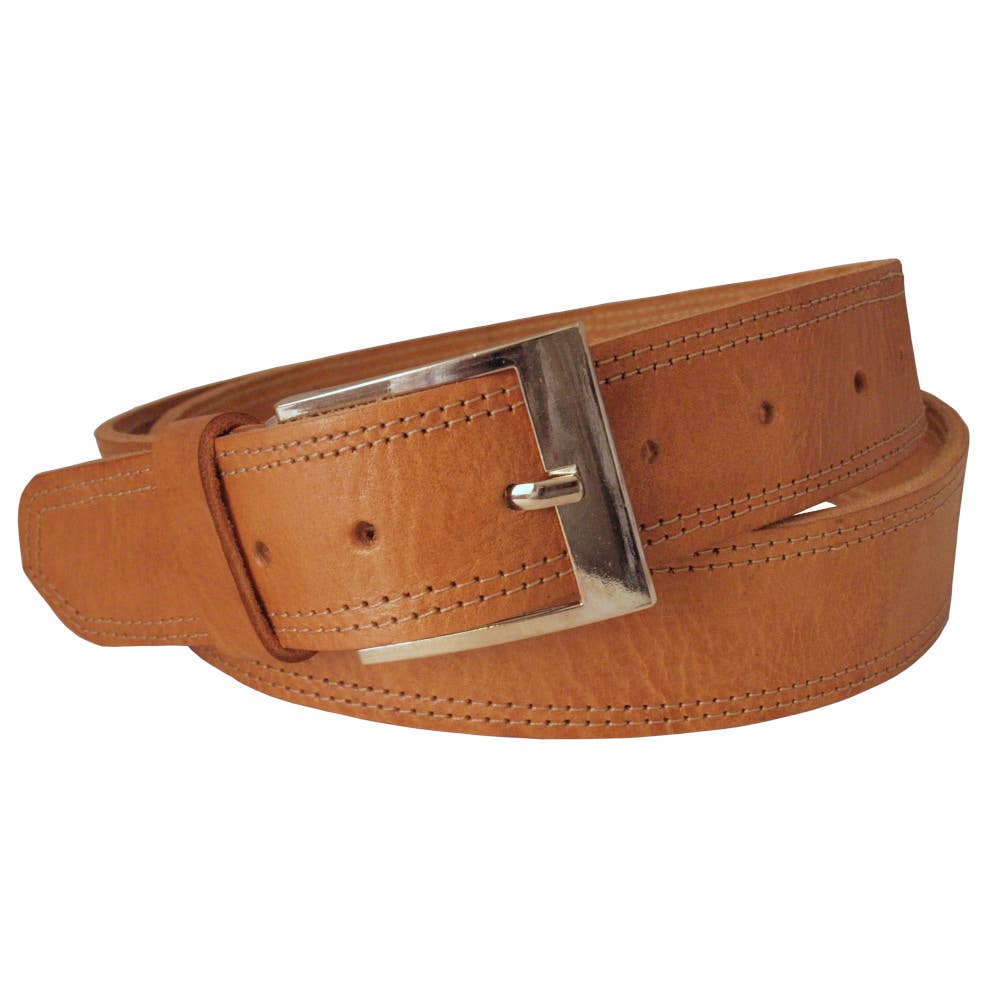 BERBER LEATHER – wholesale Belt – Men's – Men's Double Stitched Leather Belt2