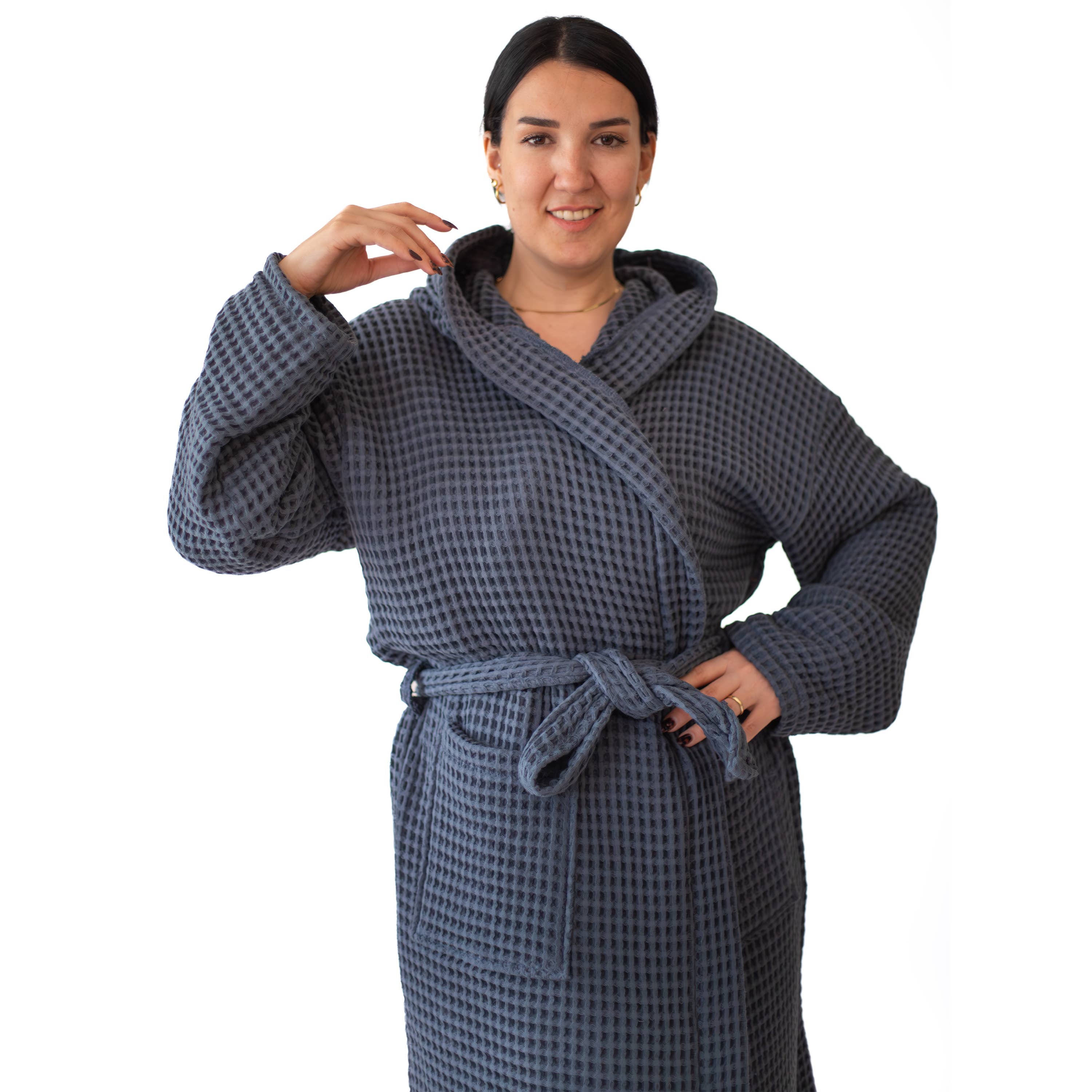 Vivamaison – Engroshandel Morgenkåbe - Unisex – Premium Vaflet Bomuld Badekåbe, Unisex Spa Komfort47