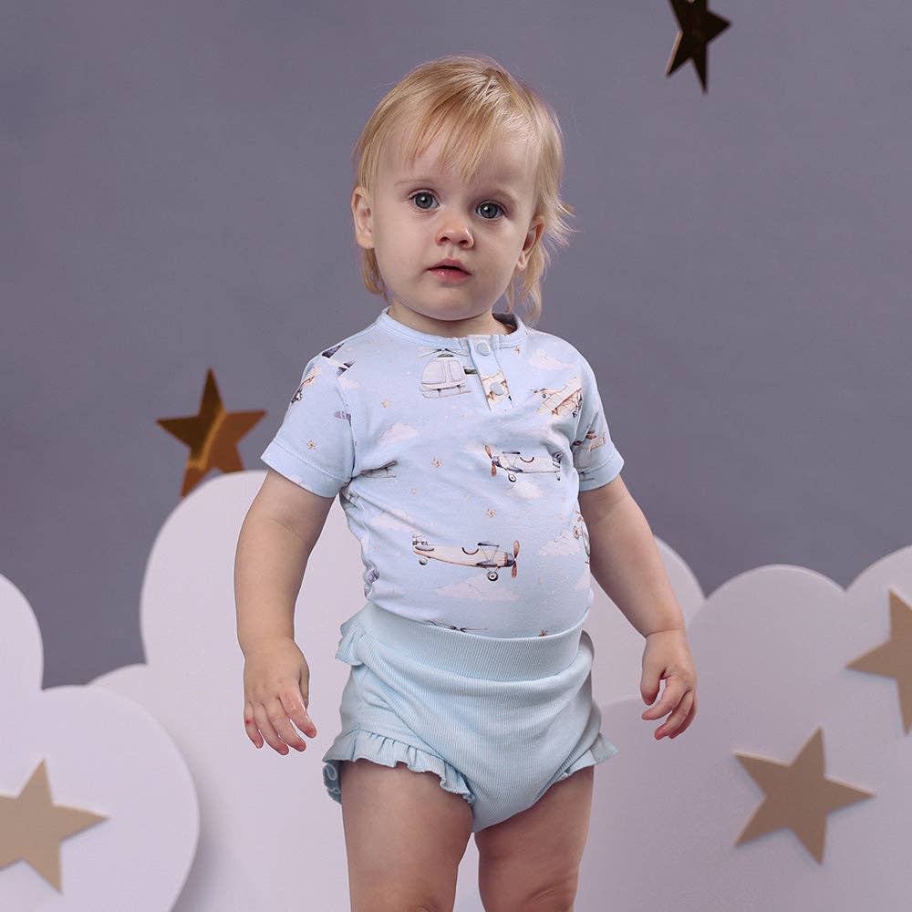 Snuggle Hunny - Wholesale Bodysuit (Non-Footed) - Baby - Taking Flight Short Sleeve Organic Bodysuit9