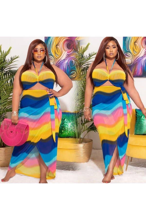 Cores Vestido Bodycon com Recorte e Racha para venda a revendedores na Faire0