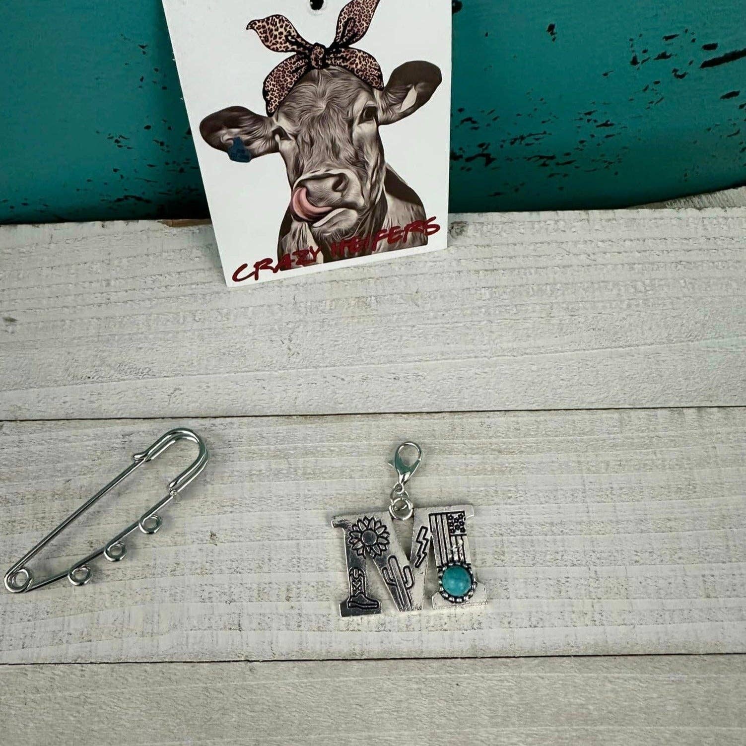 Crazy Heifers Wholesale - Wholesale Individual Charm/Pendant - Initial Clip-on Charms12