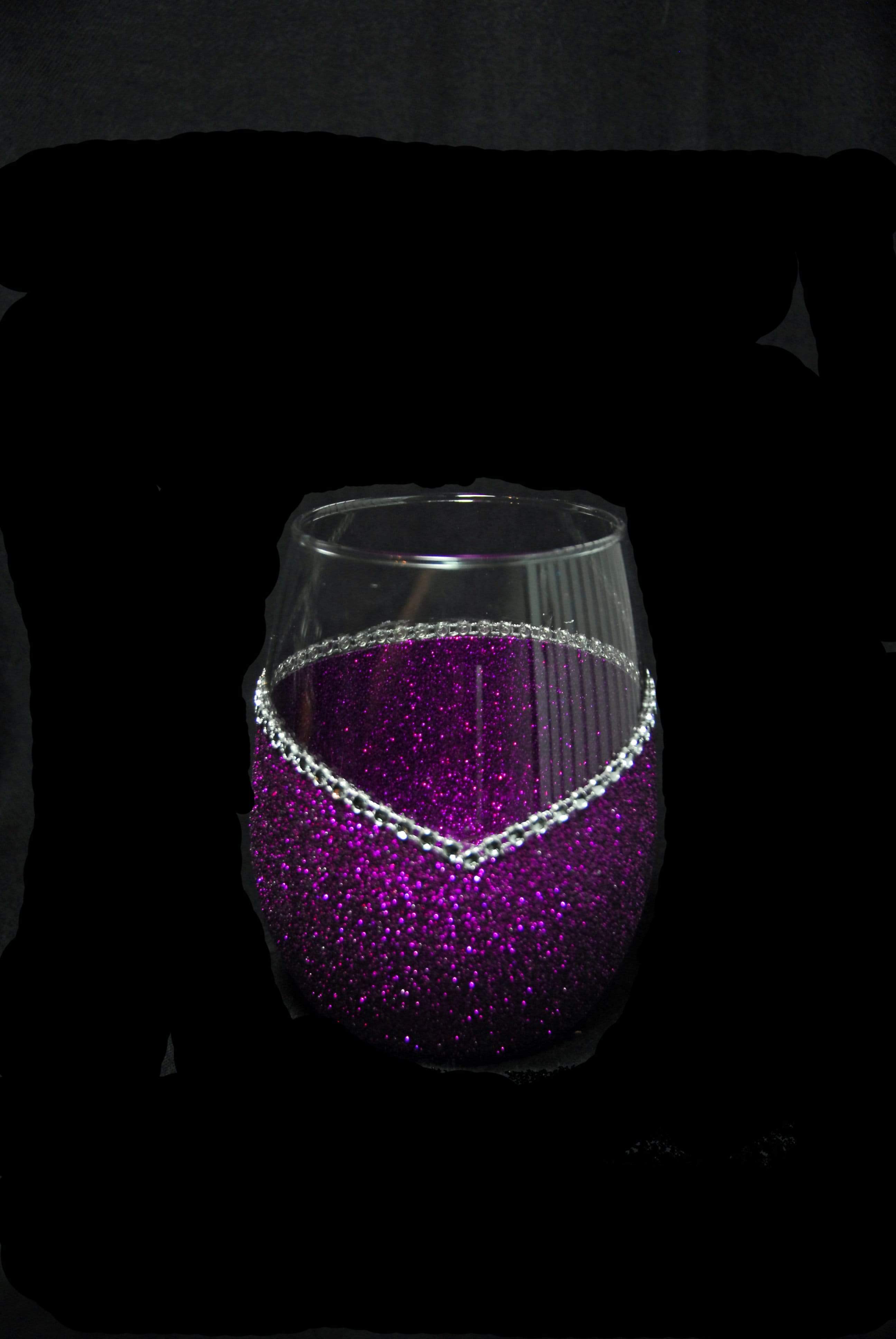 WineyBitches.Co - Wholesale Wine Glass - Bride (Wedding Rings Design) – Handmade Bling Wine Glass (Wedding Party Collection)21