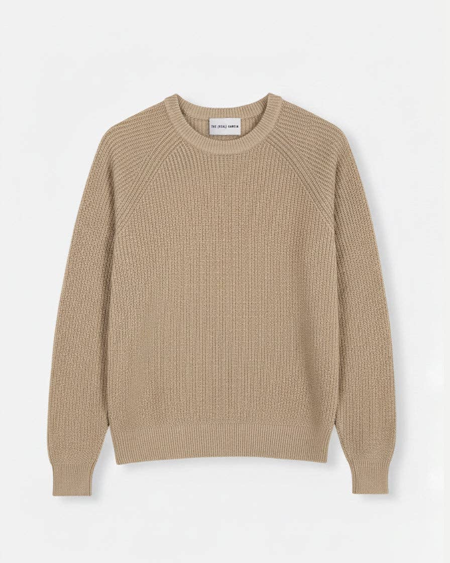 THE (REAL) GARCIA – Großhandel Strickpullover – Herren – CANALÉ PULLOVER BEIGE0