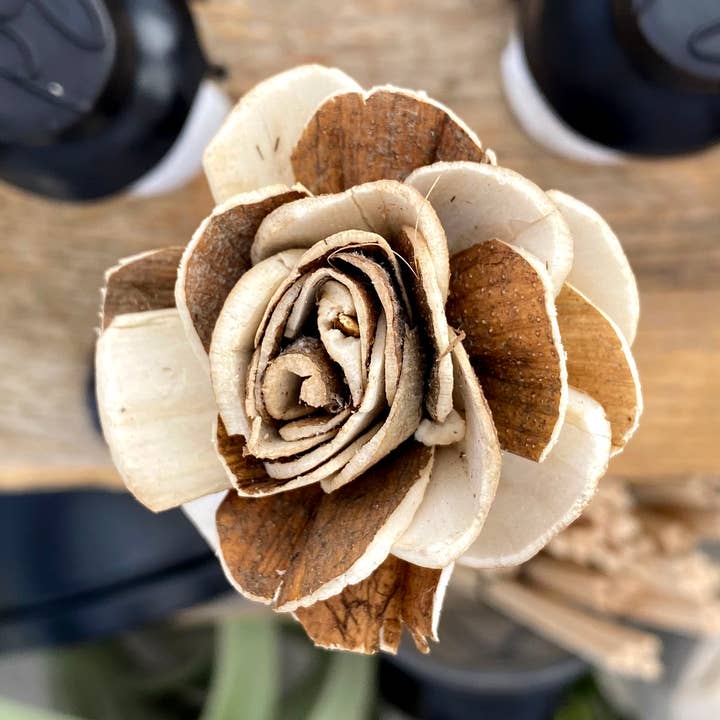 Wood Flower Diffuser Riet voor wholesale door Pepper Street Studio