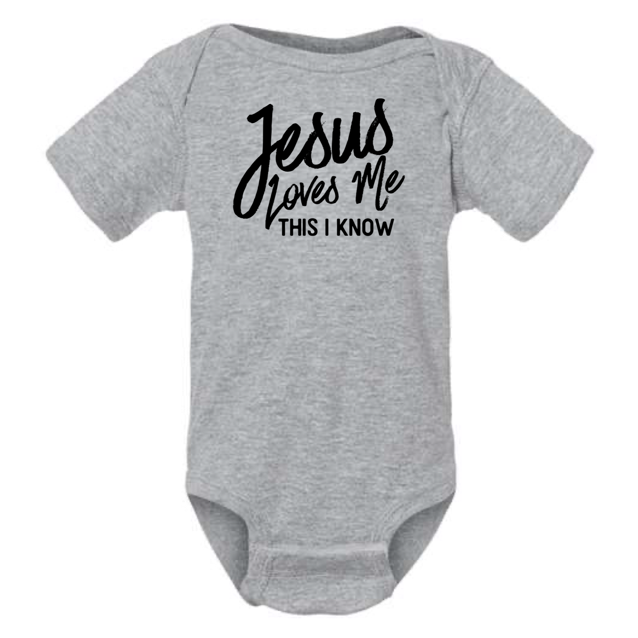 dkhandmade - Wholesale Bodysuit (Non-Footed) - Baby - JESUS LOVES ME THIS I KNOW BABY ONESIE3