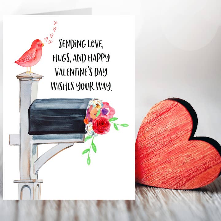 Valentine's Day Love and Hugs Card for wholesale by Card & Story