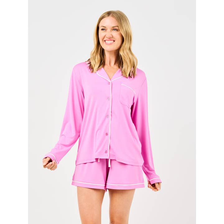 Charlotte Top | Orchid for wholesale by Mary Square