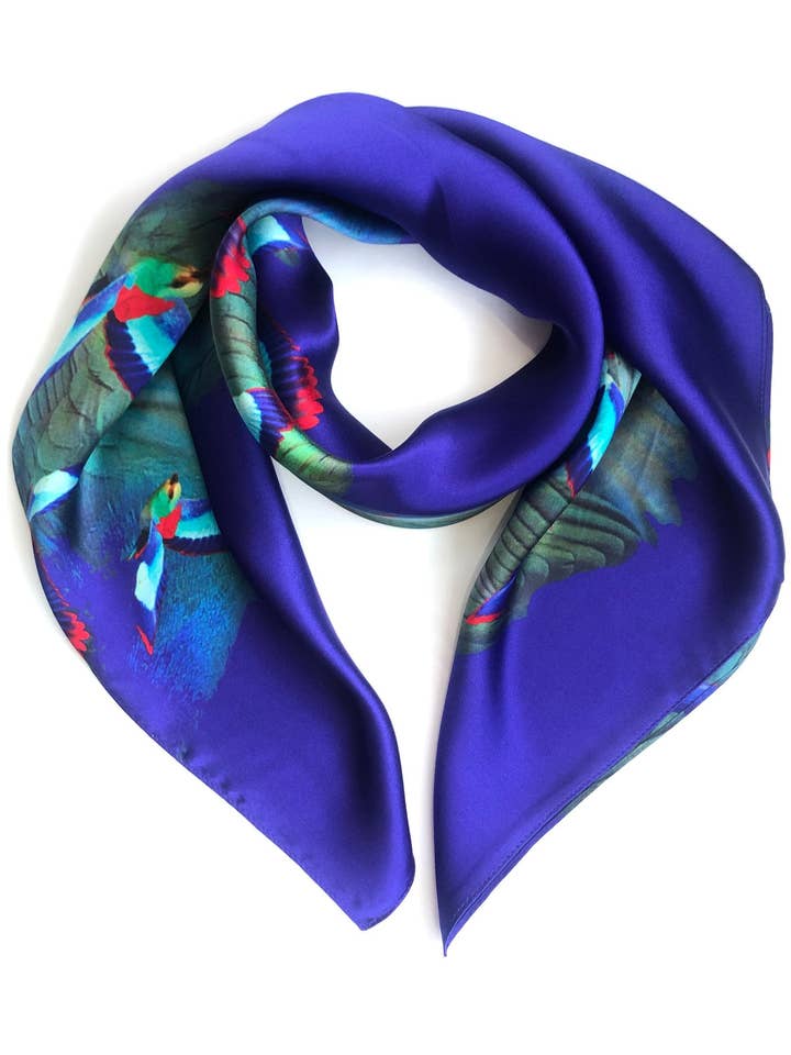 Sciarpa di Seta Colibrì per la vendita all'ingrosso da parte di Jennifer Rothwell