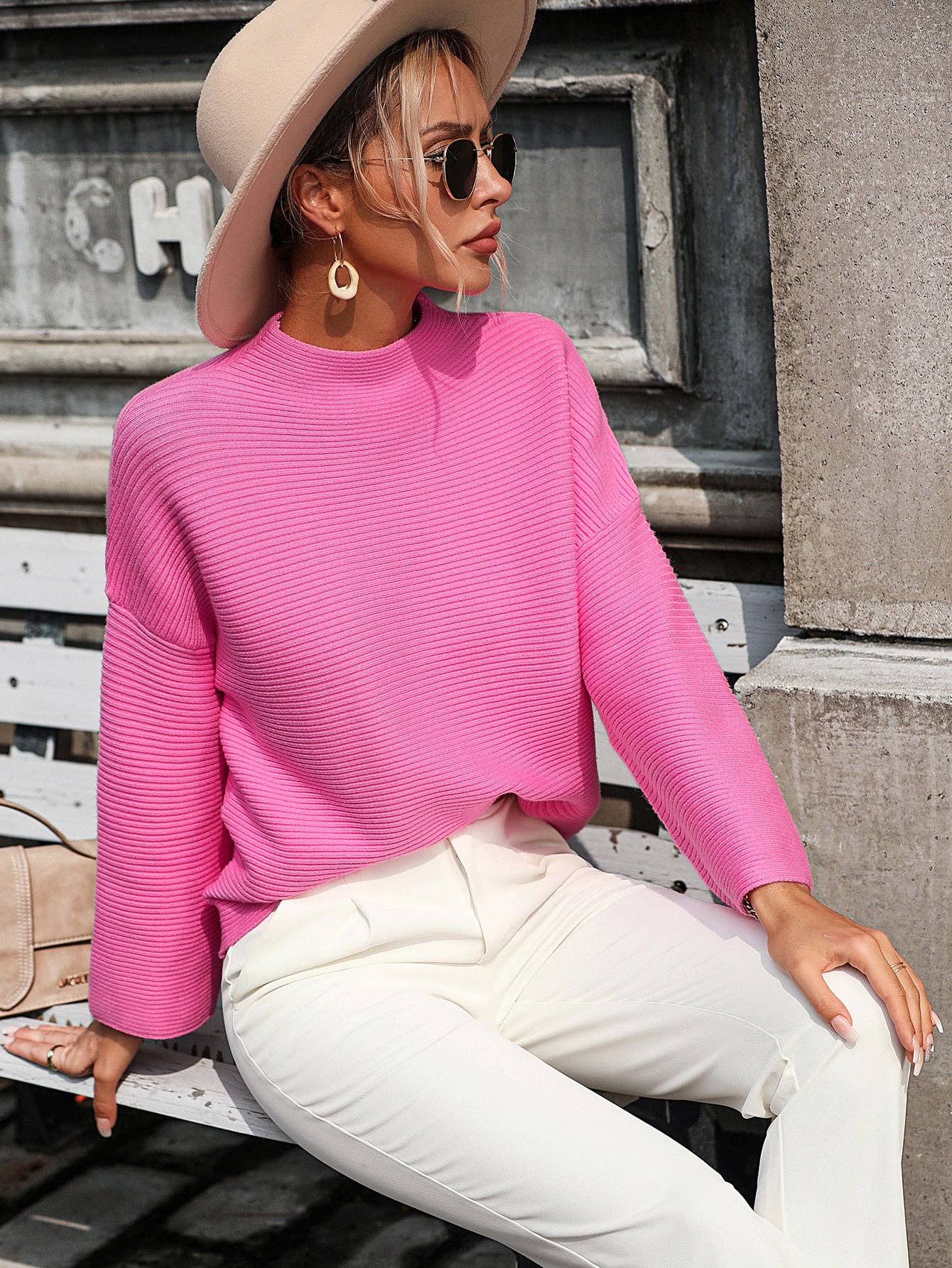 Sweetkama - Wholesale Pullover-trui - Dames - Daily Hollow Out sweater met lange mouwen voor dames E232115