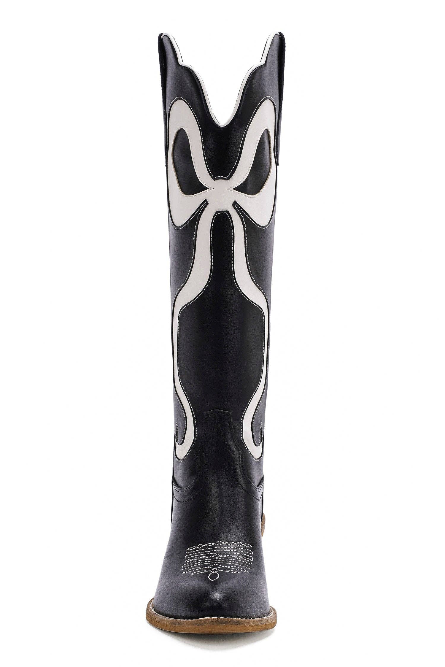 BEAST FASHION – Großhandel Cowboystiefel  Damen – GLENDA-10 Western-Stiefel mit Schleifendetail31