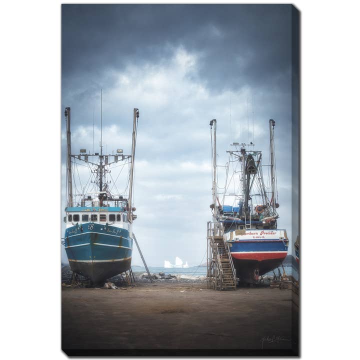 Art mural imprimé sur toile 30x45 Bow Stern Iceberg pour la vente par Streamline Art