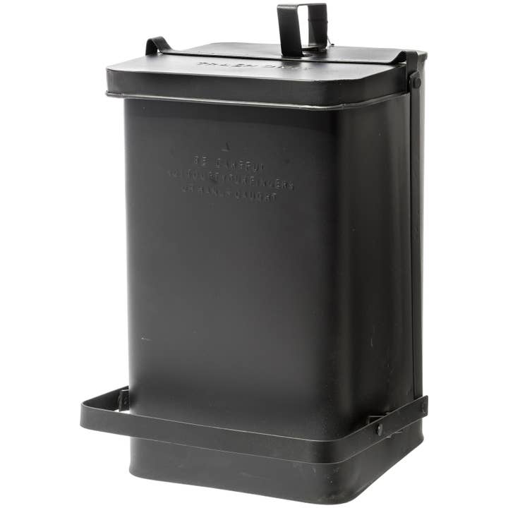 Puebco - Wholesale Trashcan/Trash Bin - STEP TRASH CAN - BLACK