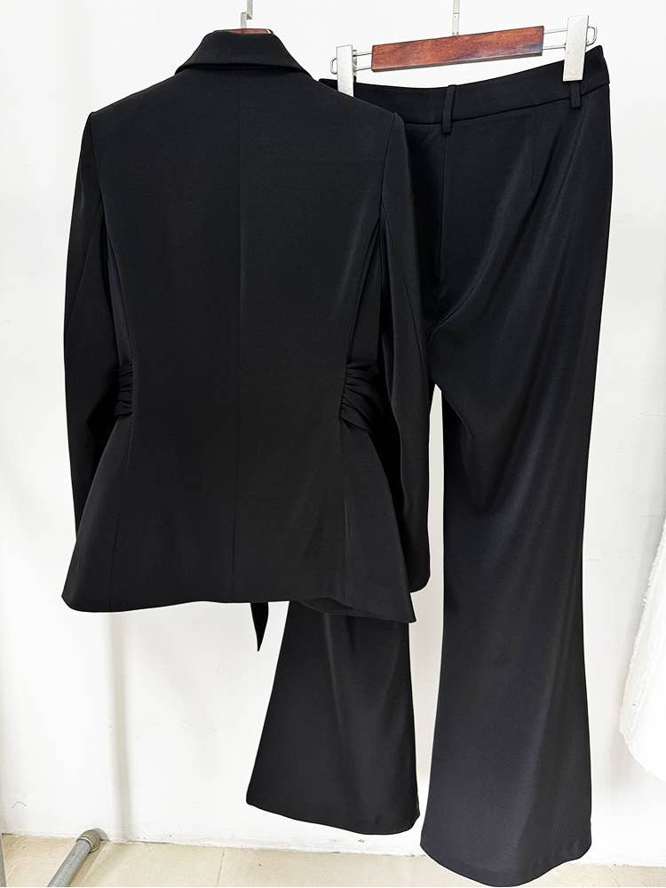 Productseeker - Wholesale Suit Set - Women's - SET103L Elegant Slim Fit Blazer & Pants Suit in Purple1