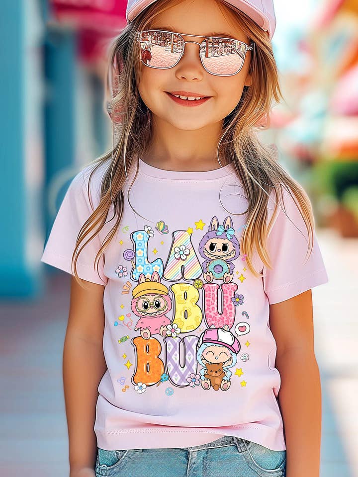 Labubu Monsters Geïnspireerd Jeugd T-shirt, Labubu Jeugd Shirt voor wholesale door SONDO DESIGN LTD