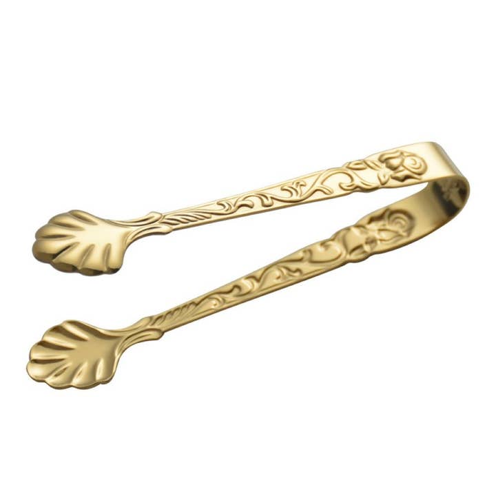 Golden sugar tongs for wholesale by AULICA
