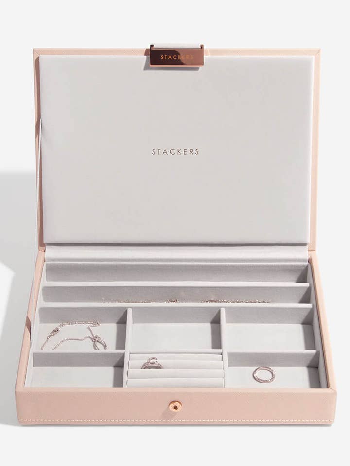 Stackers blushroze deksel voor klassieke sieradendoos voor wholesale door Stackers