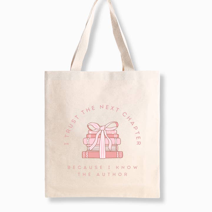 Je fais confiance au prochain chapitre parce que je connais l'auteur Sac fourre-tout pour la vente par Faith & Life Christian Brands