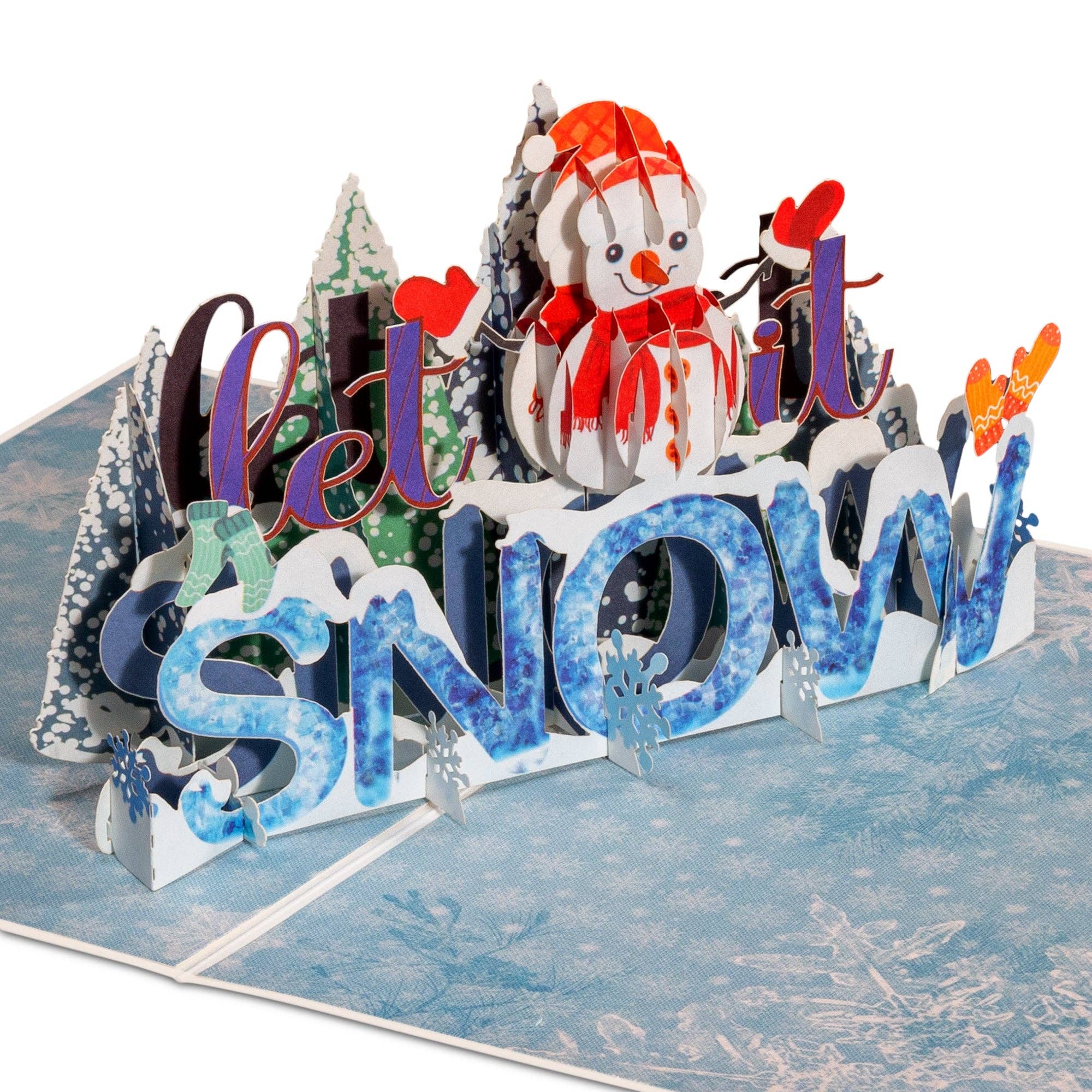 Paper Love - Wholesale Christmas Card - Let It Snow Pop Up Winter Card0