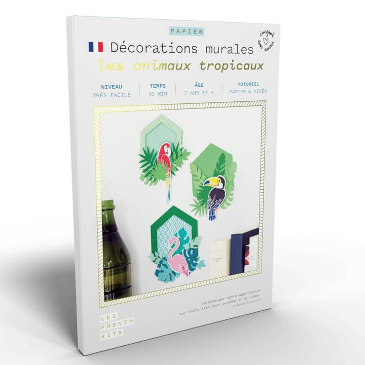 French'Kits - Décorations murales - Les animaux tropiquaux pour la vente par French Kits