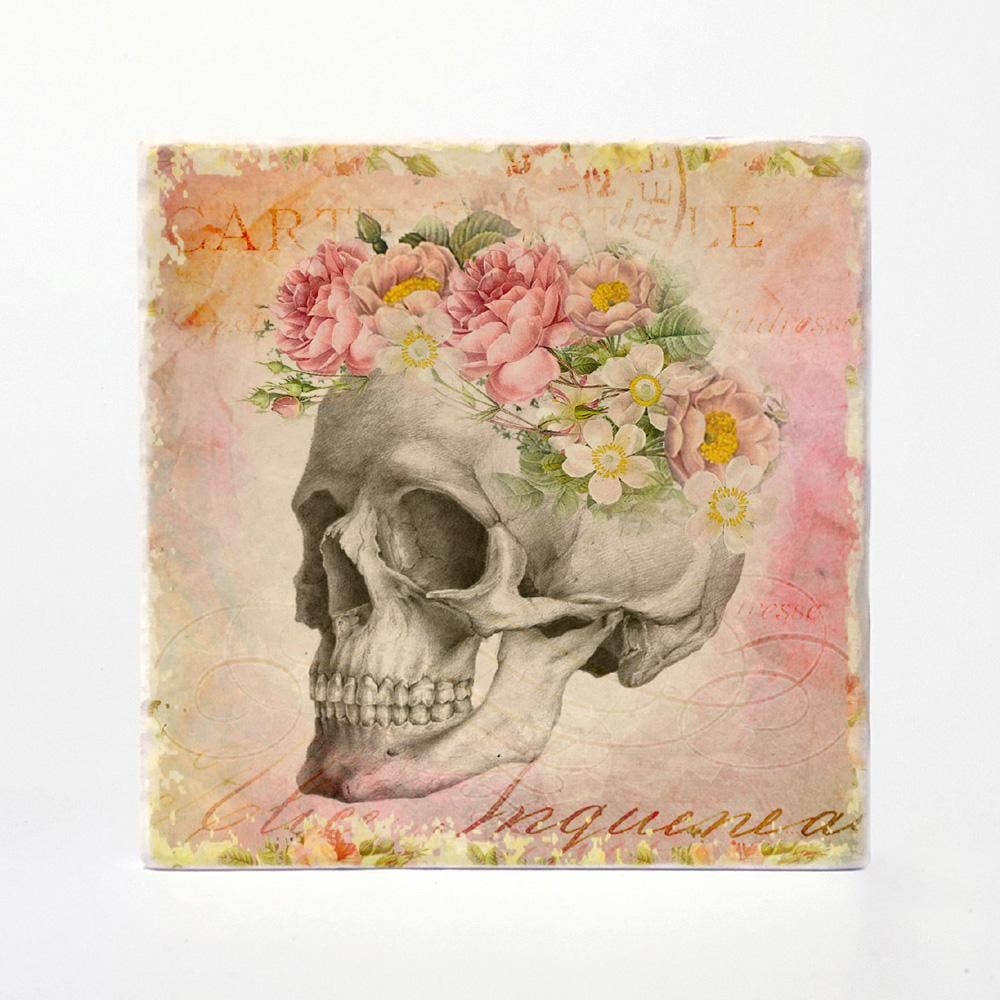 Versatile Coasters Canada - Wholesale Coasters - Floral Skulls Coasters4