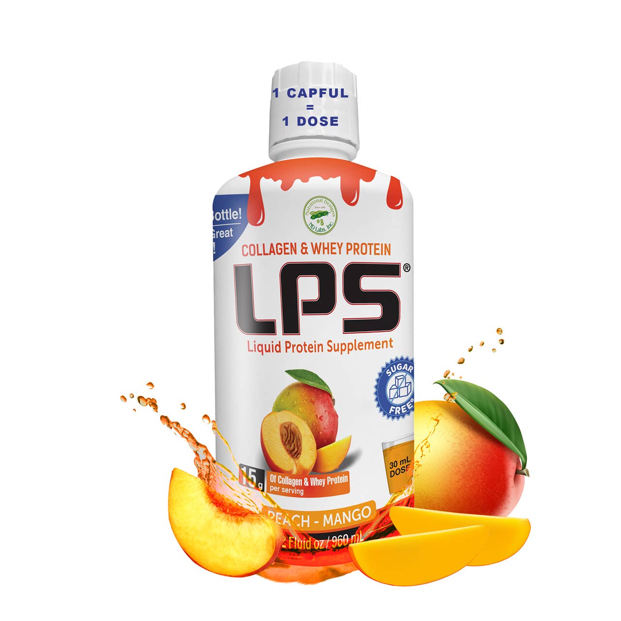 Nutritional Designs, Inc. - Wholesale Protein/Superfood Powder - LPS - Liquid Protein Supplements - 15grams Protein/Serving15