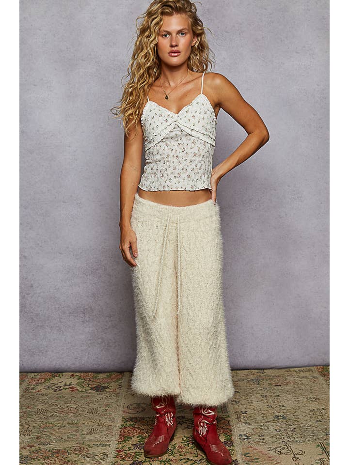 Pol Clothing - Wholesale Tank Top - Women's - Floral print lace detailing tank top9