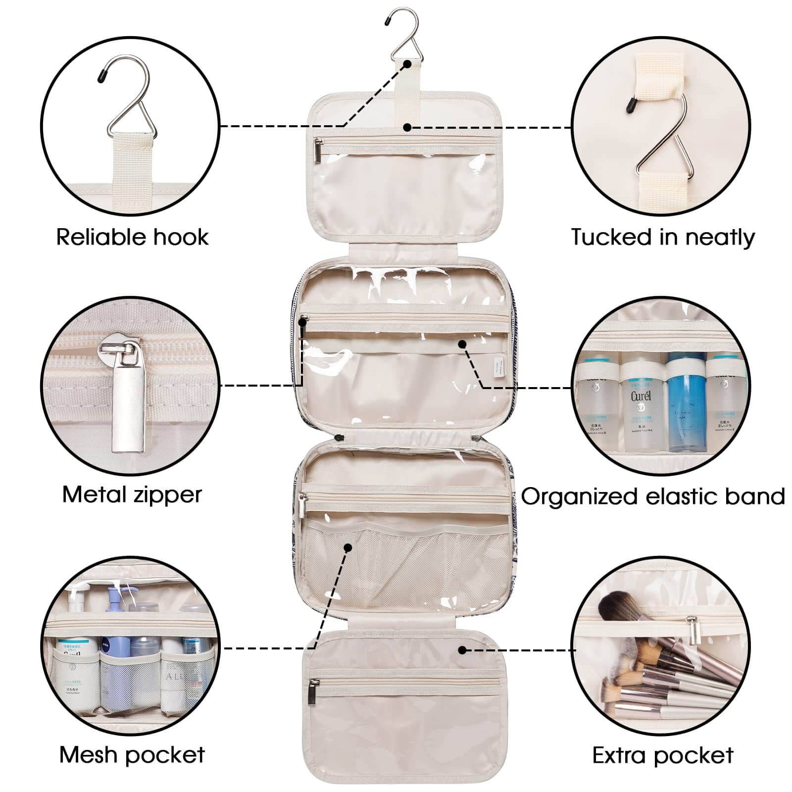 wandf – Großhandel Schmink-/Kosmetiktasche – Hängender Kulturbeutel für Frauen Reise-Make-up-Tasche62