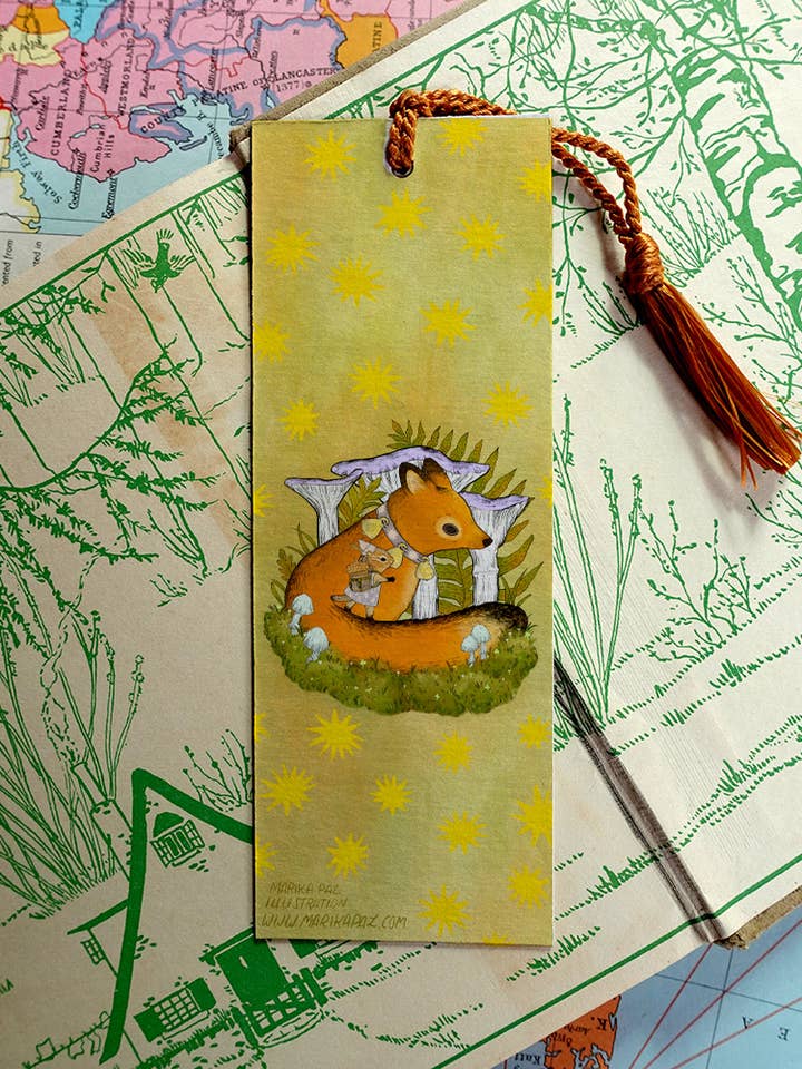 Forest Friends Bookmark for wholesale by Marika Paz Illustration