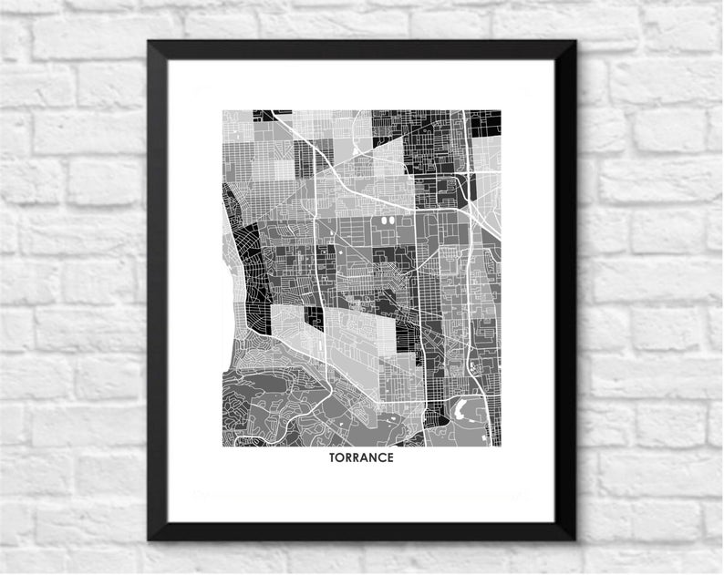 Juanita's Adventures - Wholesale Art Print - Juanitas Torrance Map Print2