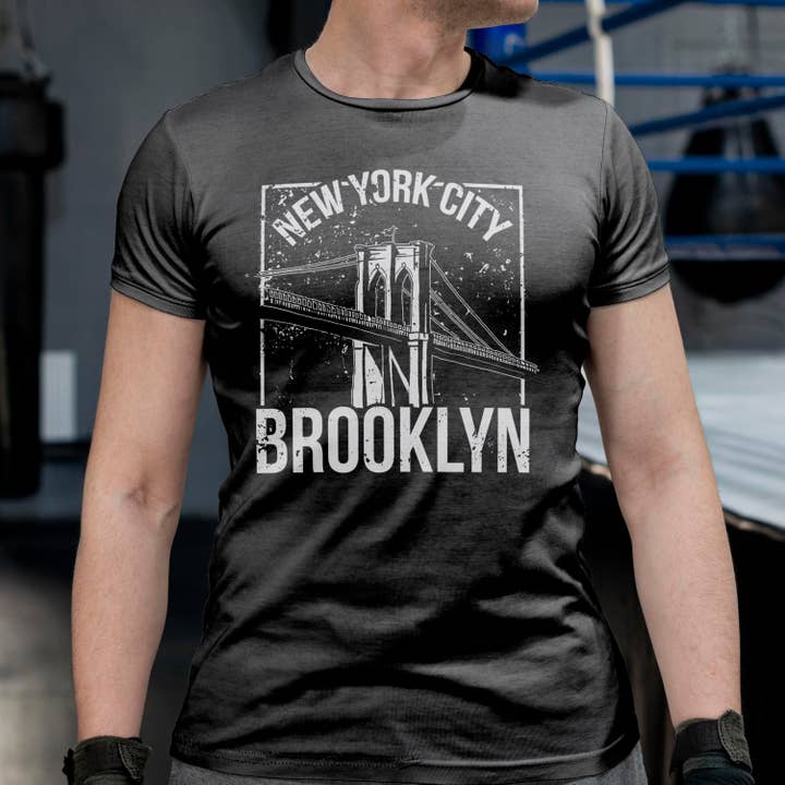 New York Unisex-T-Shirt NY City Brooklyn für den Großhandel von Emogifts