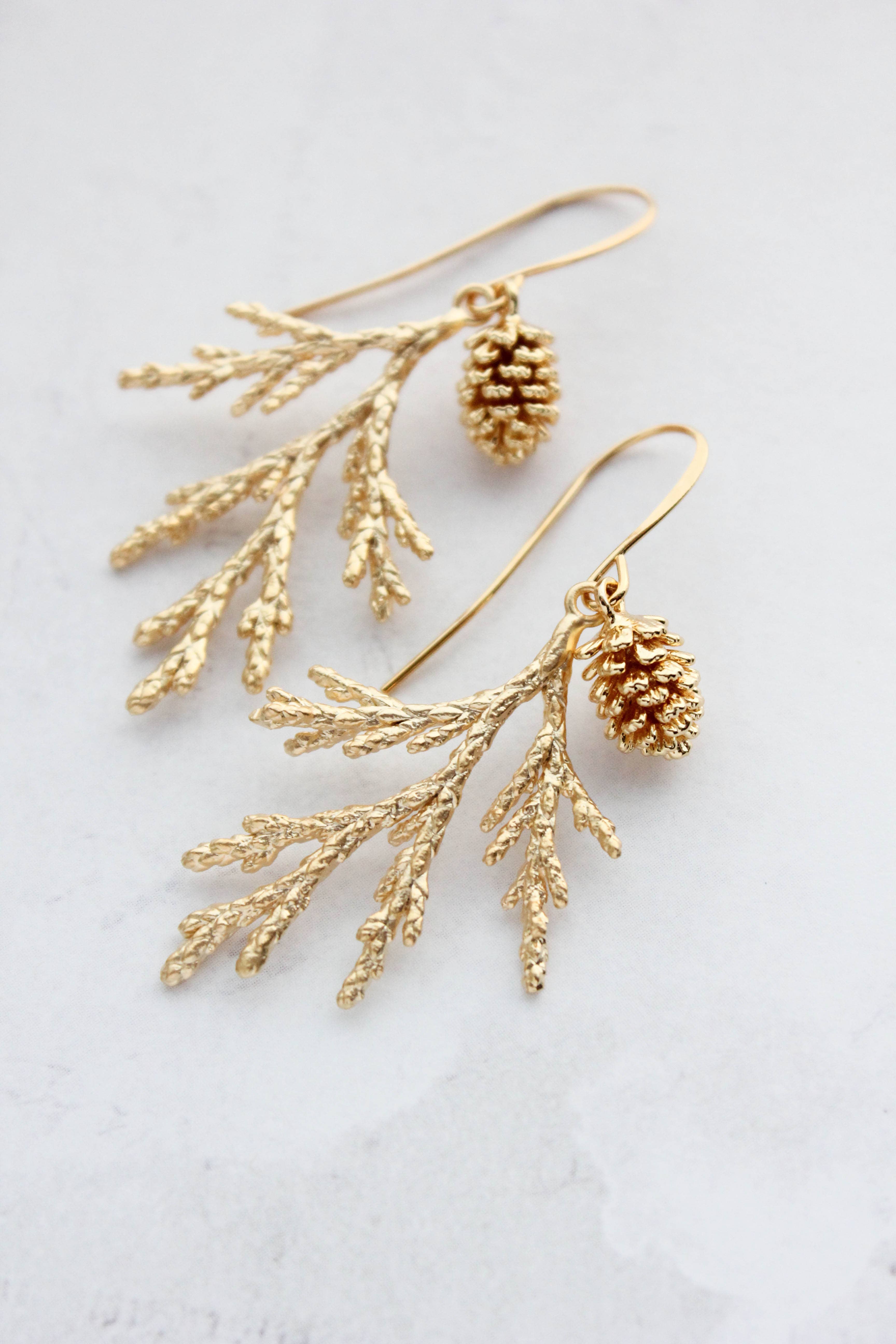 A Pocket of Posies - Wholesale Dangle Earrings - Cedar Earrings | Branch Earrings | Unique Gold Earrings9